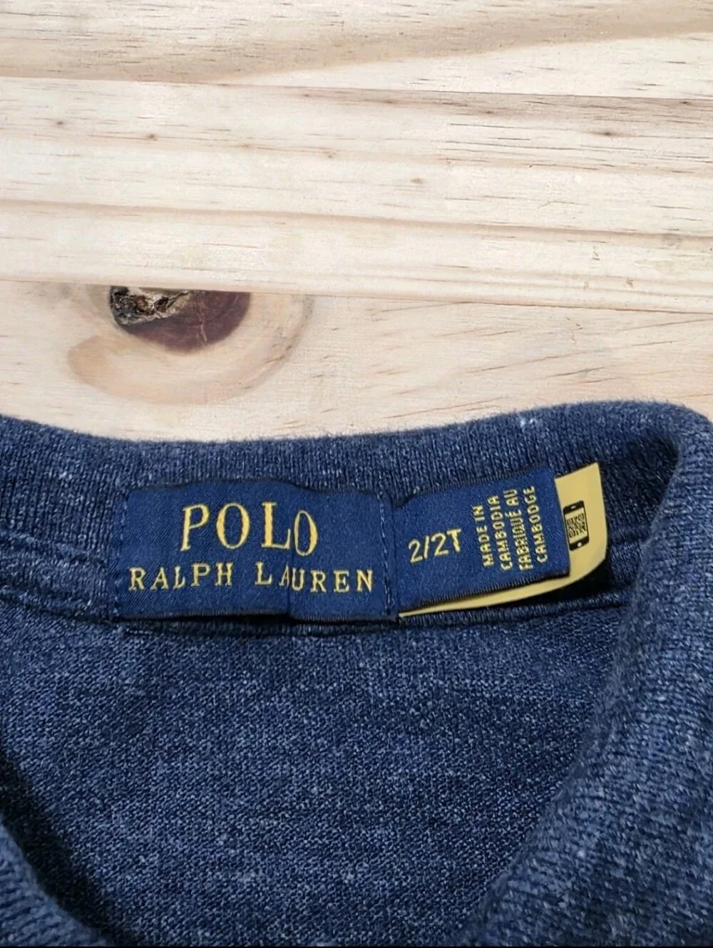 Kids Polo Ralph Lauren Boys Blue Polo Shirt Embroidered Big Red Pony Kids Sz 2T